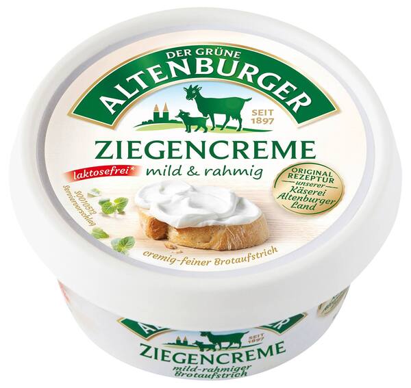 Bild 1 von DER GRÜNE ALTENBURGER Ziegencreme 26 % Fett absolut, 150-g-Becher