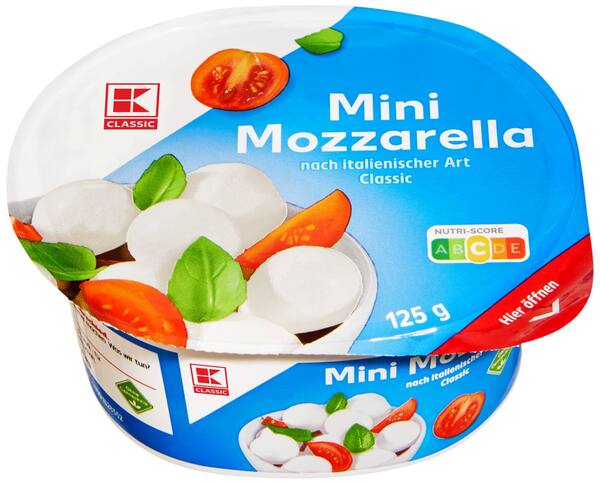 Bild 1 von K-CLASSIC Mini-Mozzarella 45 % Fett i. Tr., 245-g-Packg.