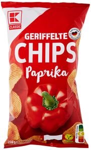 K-CLASSIC Geriffelte Chips, 200-g-Packg.
