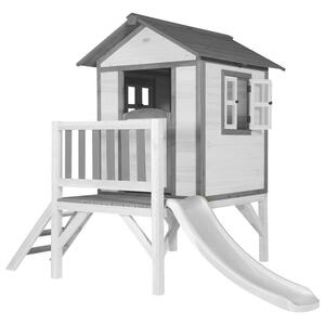 AXI Spielhaus Lodge XL grau B/H/L: ca. 240x189x167 cm