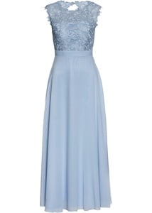 Abend-Maxikleid mit Spitze, 42, Blau