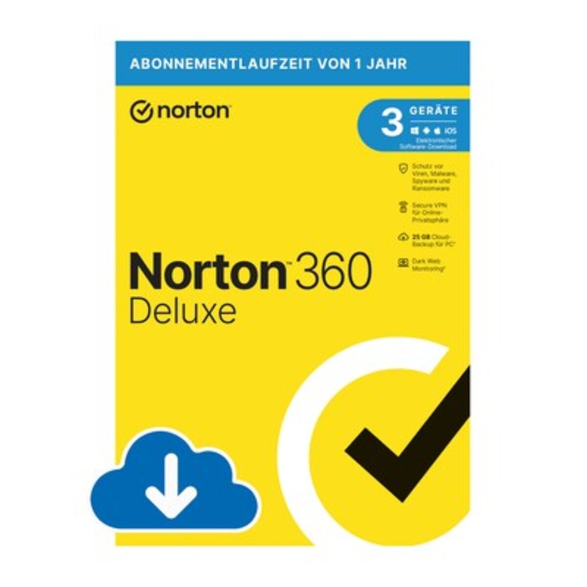 Bild 1 von Norton Norton 360 Deluxe | 25GB | 3 Geräte | Download & Produktschlüssel