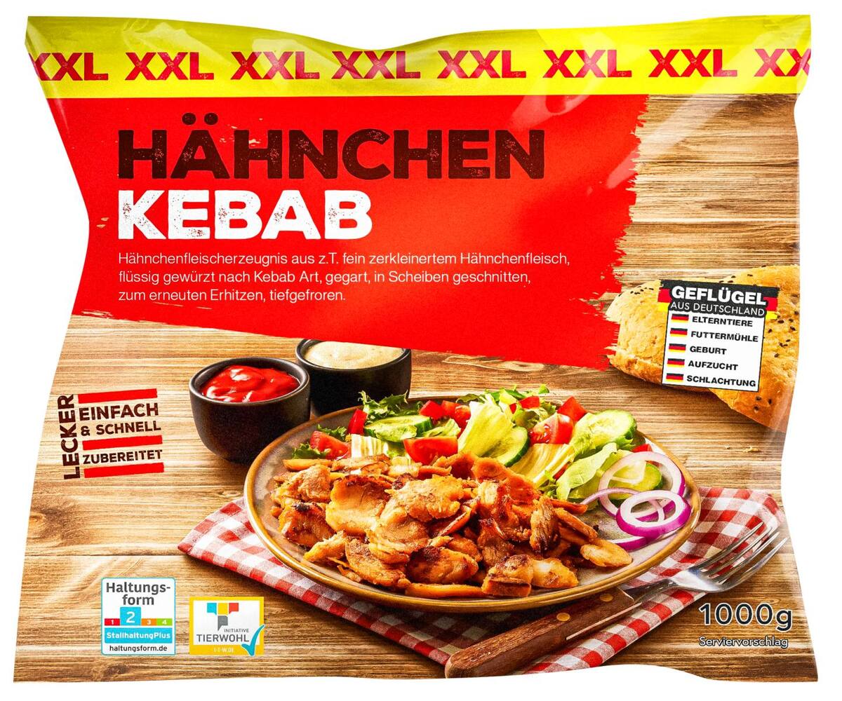 Bild 1 von Hähnchen-Kebab oder -Gyros, 1-kg-Beutel