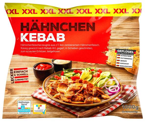 Bild 1 von Hähnchen-Kebab oder -Gyros, 1-kg-Beutel