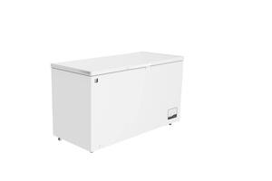 METRO Professional Gefriertruhe GHF2400, Stahl/Aluminium, 136.5 x 73.5 x 83.5 cm, 400 L, 130 W, 1 Korb, LED-Beleuchtung, 4 Rollen, mit Schloss, weiß