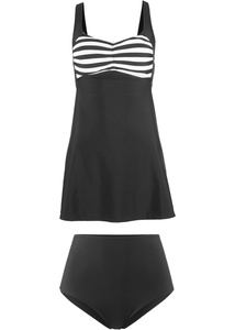 Long Tankini (2-tlg. Set), 48, Schwarz