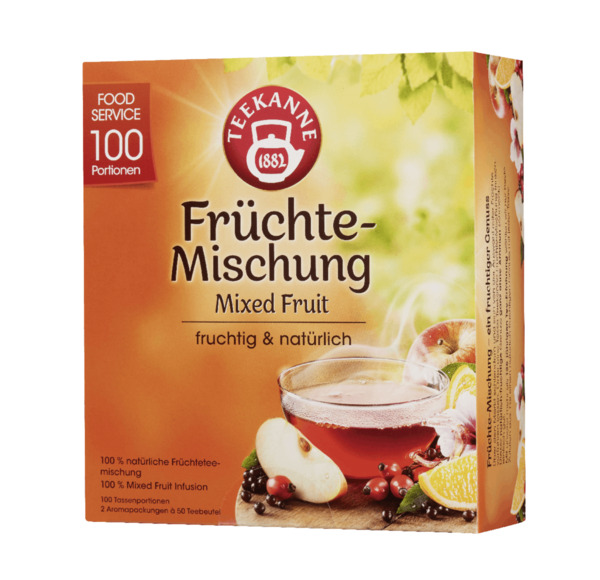 Bild 1 von Teekanne Früchtetee Früchte-Genuss Food Service 100 Teebeutel (200 g)