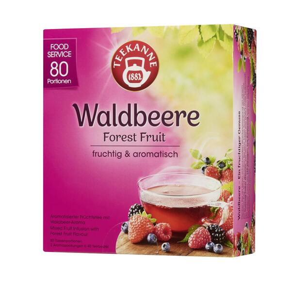 Bild 1 von Teekanne Früchtetee Waldbeere Food Service 80 Teebeutel (180 g)