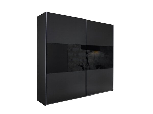 Bild 1 von Schwebetürenschrank grau - metallic 218 cm 2-türig - LORIGA