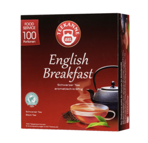 Teekanne Schwarztee English Breakfast 100 Teebeutel (175 g)