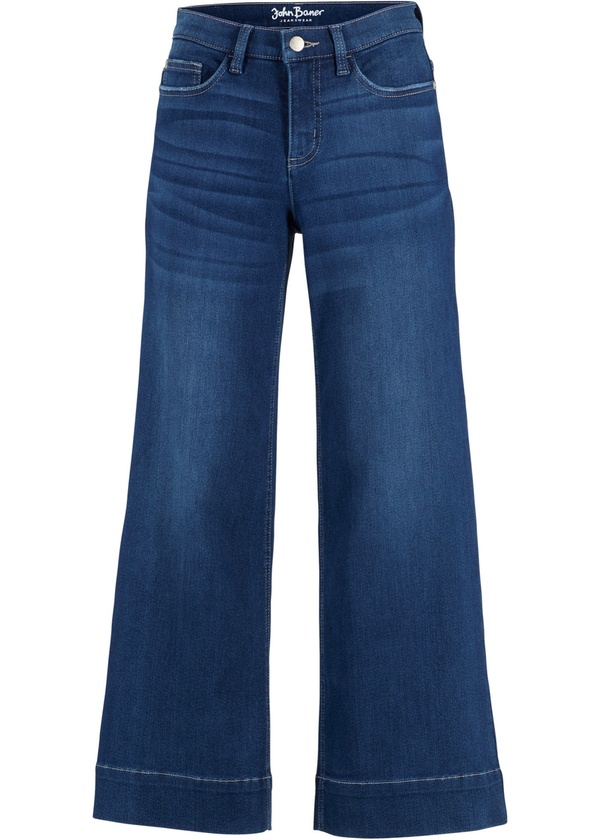 Bild 1 von 7/8 Ultra-Soft-Jeans, Culotte, 42, Blau