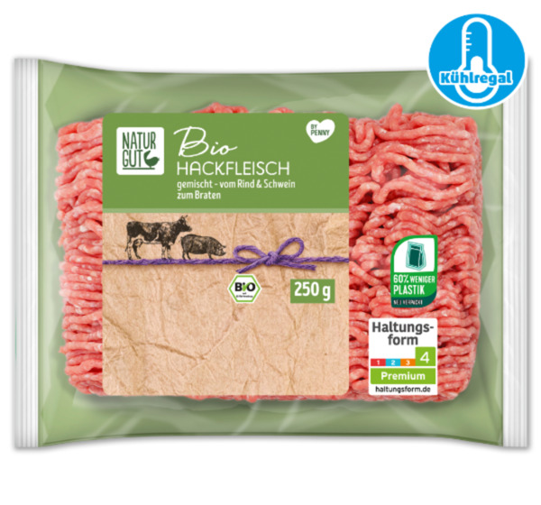 Bild 1 von NATURGUT Frisches Bio-Hackfleisch vom Rind und Schwein