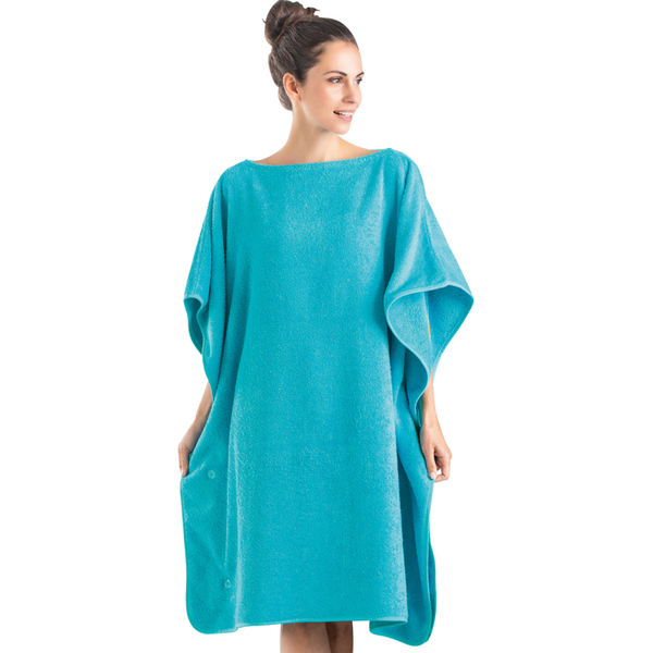 Bild 1 von XL-Badetuch-Poncho 2in1, ca. 100 x 200 cm, Scuba Blue