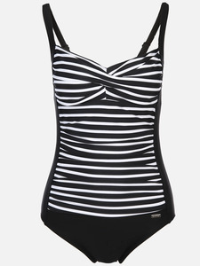 Damen Badeanzug mit Streifen
                 
                                                        Schwarz