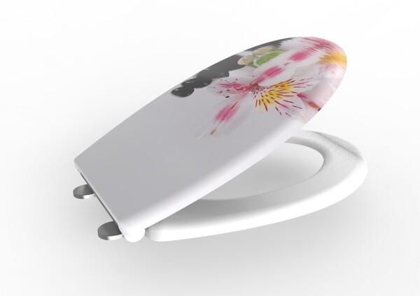 Bild 4 von Duschwell Duroplast WC-Sitz mit Motiv - Lilie