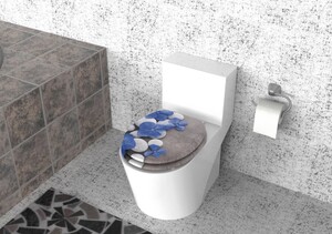 Duschwell MDF WC-Sitz Soft-Touch - Hortensie