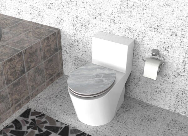 Bild 1 von Duschwell MDF WC-Sitz Melamine - Marmor