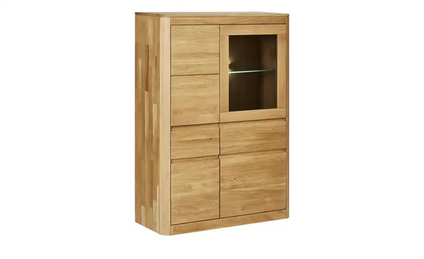 Bild 3 von Woodford Highboard   Barton ¦ holzfarben ¦ Maße (cm): B: 100 H: 145 T: 41 Kommoden & Sideboards > Highboards - Möbel Kraft