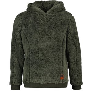 Jungen-Kapuzensweater, Dunkelgrün, 110/116