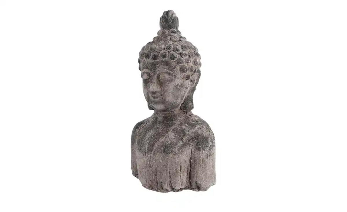Bild 2 von Deko Figur Buddha ¦ grau ¦ Zement ¦ Maße (cm): B: 14 H: 26,5 T: 9,5 Dekoration > Dekoartikel - Möbel Kraft