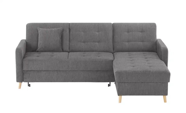 Bild 1 von Ecksofa mit Schlaffunktion Venus ¦ grau ¦ Maße (cm): B: 222 H: 87 T: 162 Polstermöbel > Sofas > Ecksofas - Möbel Kraft