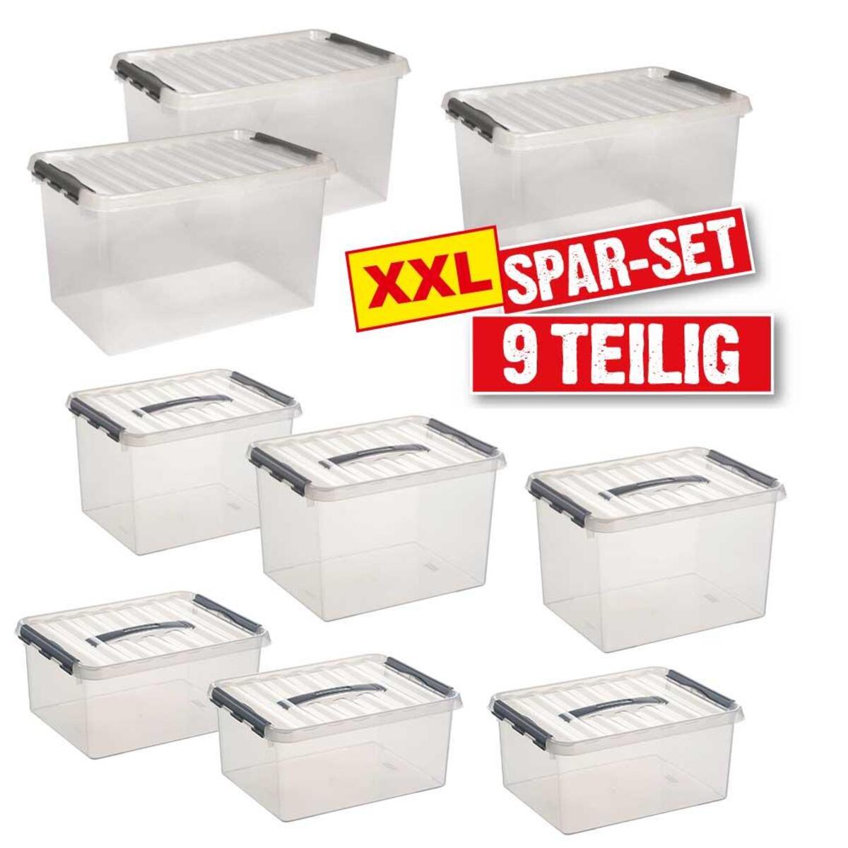 Bild 1 von Klarsicht-Boxen-Set aus Polypropylen, 9-teilig