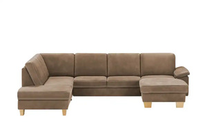 Kollektion Kraft Wohnlandschaft Leder Samu ¦ braun ¦ Maße (cm): B: 316 H: 90 T: 235 Polstermöbel > Sofas > Ledersofas - Möbel Kraft