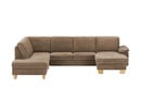 Bild 1 von Kollektion Kraft Wohnlandschaft Leder Samu ¦ braun ¦ Maße (cm): B: 316 H: 90 T: 235 Polstermöbel > Sofas > Ledersofas - Möbel Kraft