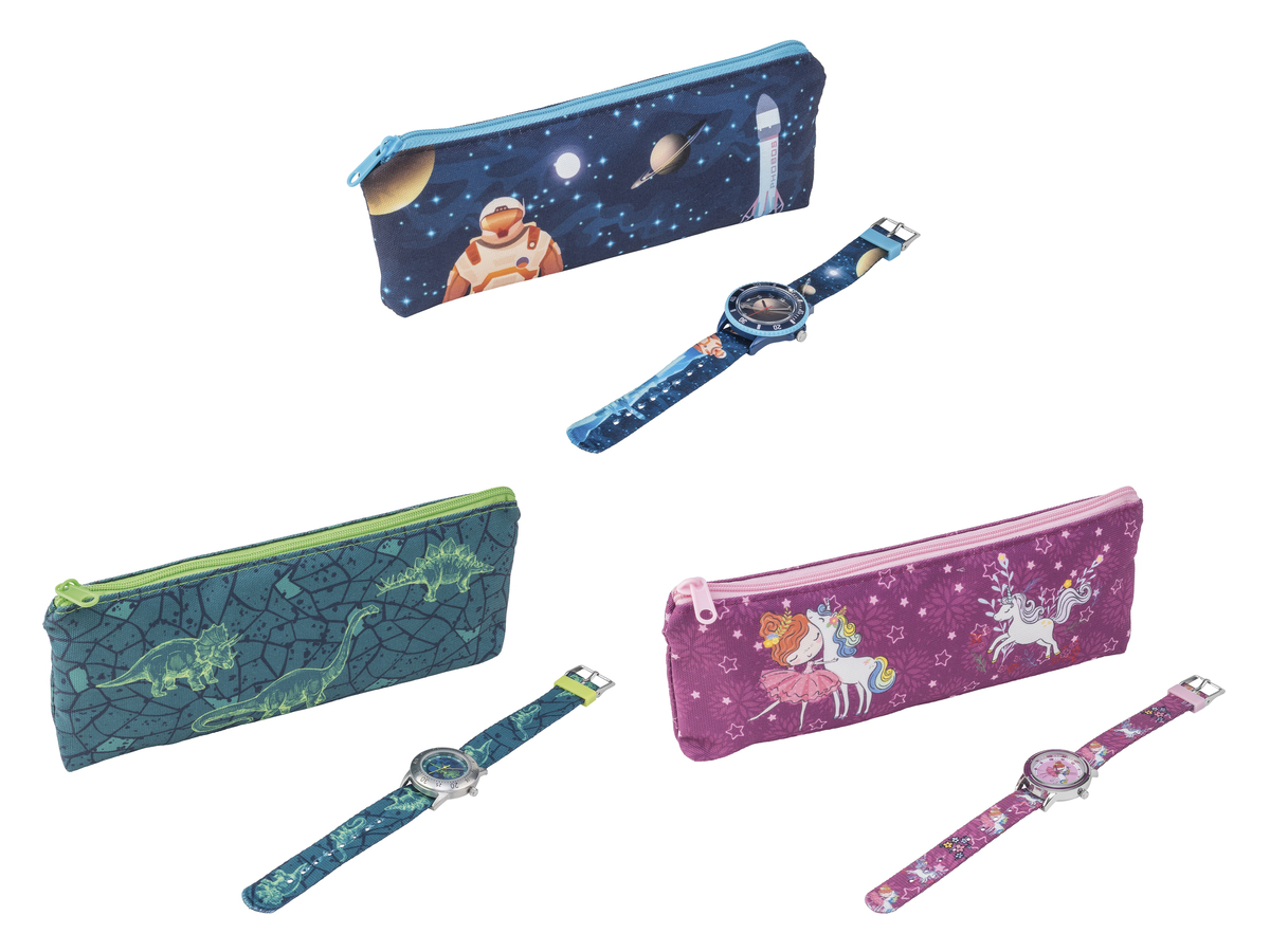 Bild 1 von AURIOL® Kinder-Armbanduhr, mit passendem Federmäppchen