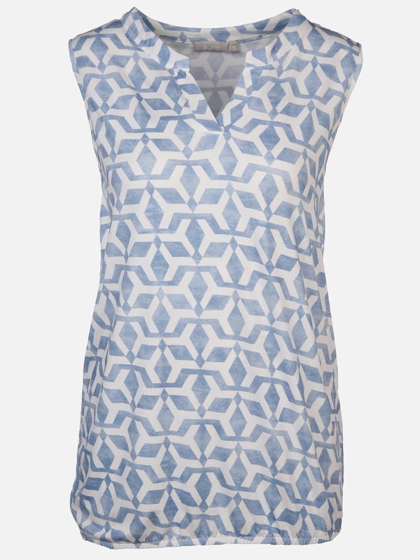 Bild 1 von Damen Top mit Alloverprint
                 
                                                        Blau