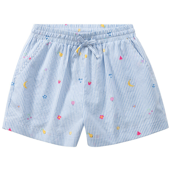 Bild 1 von Mädchen Shorts mit Längsstreifen WEISS / HELLBLAU