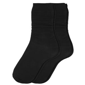 2 Paar Herren Socken mit Komfortbund SCHWARZ