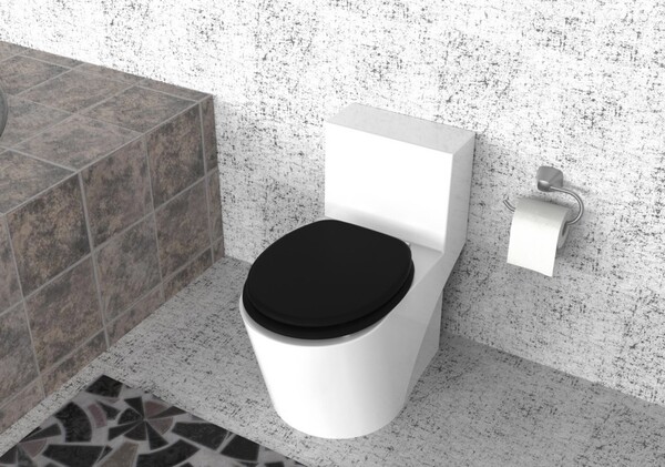 Bild 1 von Duschwell MDF WC-Sitz Soft Touch - Schwarz matt