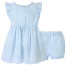 Bild 1 von Newborn Kleid und Shorts im Set HELLBLAU