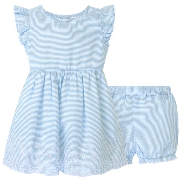 Bild 1 von Newborn Kleid und Shorts im Set HELLBLAU