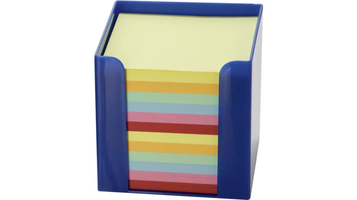 Bild 1 von Notiz-Zettelbox 9 x 9cm 700 Blatt sortiert