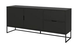 Sideboard - schwarz - 176 cm - 76 cm - 43 cm - Kommoden & Sideboards