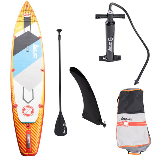 Bild 1 von Stand-up-Paddleboard-Set Carbon in Orange mit Zubehör