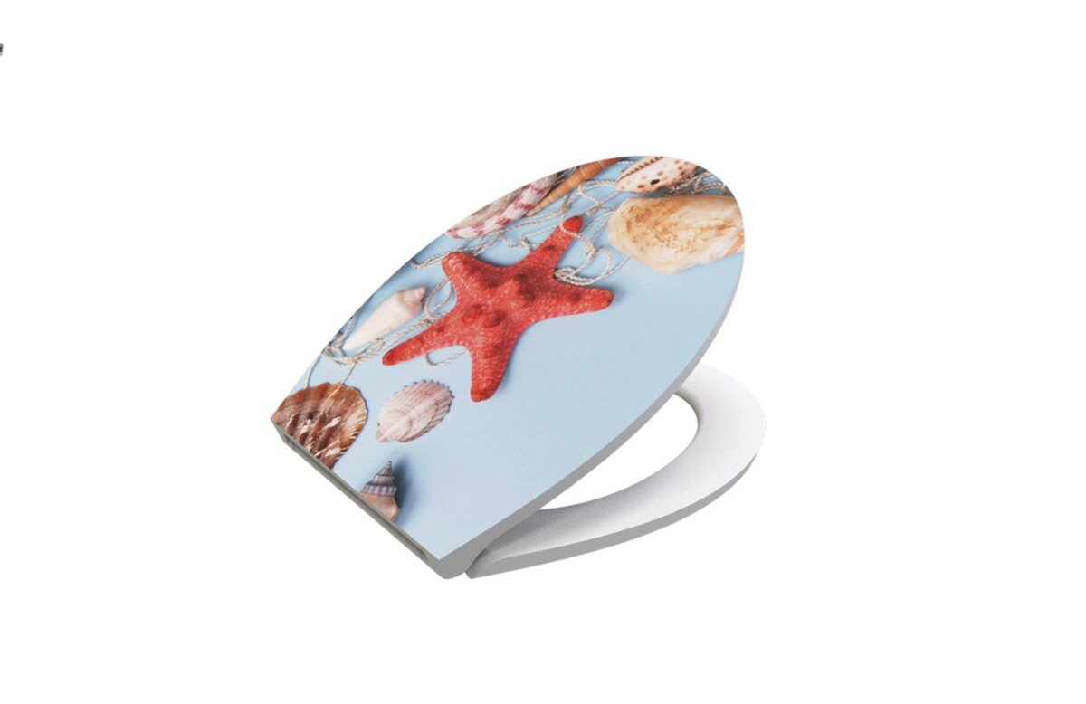 Bild 4 von Duschwell Duroplast WC-Sitz Water Printing - Muschelnetz