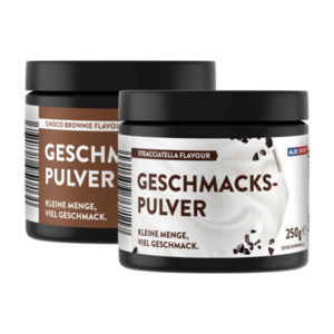 Geschmackspulver, Stracciatella & Chocolate Brownie, 2er Set (2 x 250g = 500g)