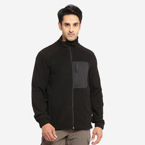 Fleecejacke 500 schwarz