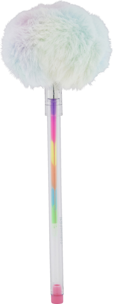 Bild 1 von IDEENWELT Regenbogen Plüsch-Gelschreiber