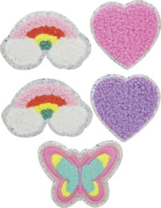 IDEENWELT Chenille Sticker, 5er-Set