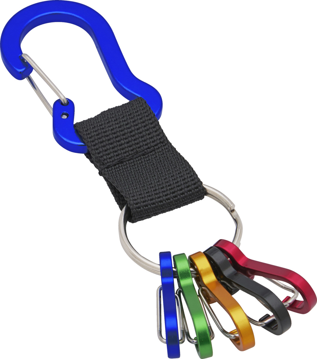 Bild 2 von IDEENWELT Schlüsselanhänger Karabiner, blau