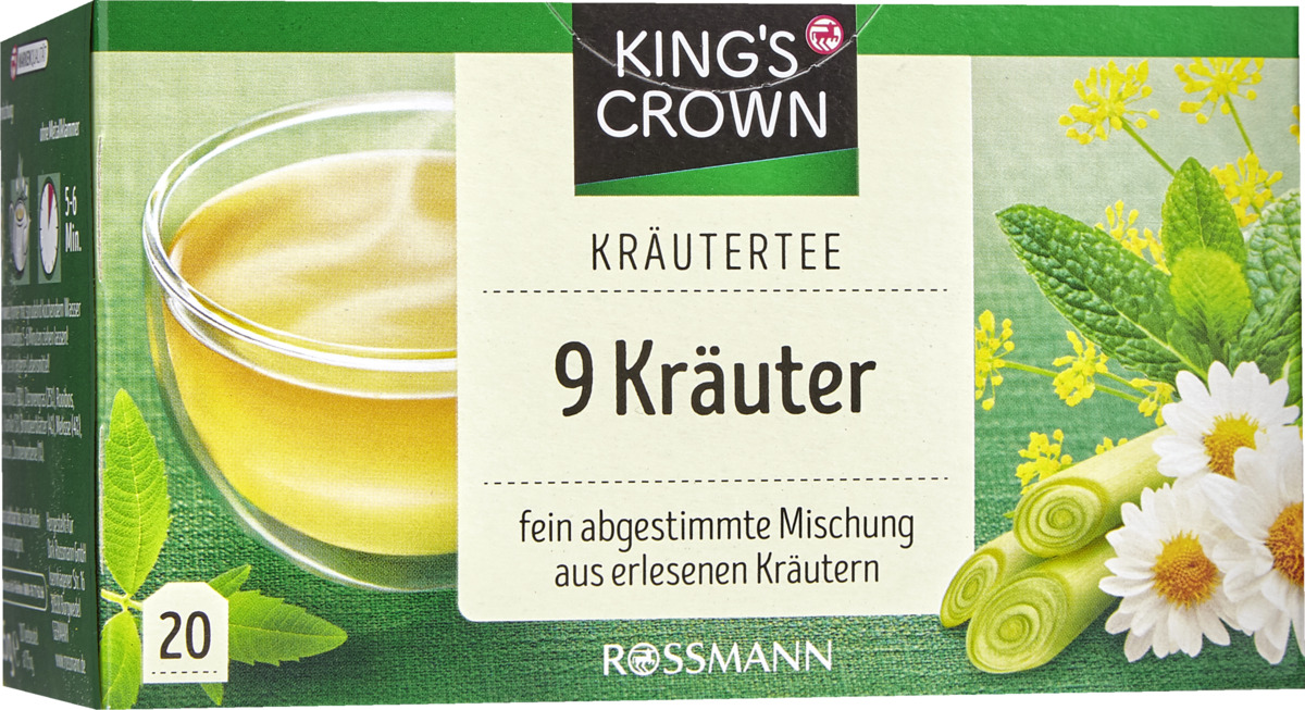 Bild 1 von KING'S CROWN Kräutertee 9 Kräuter, 35 g