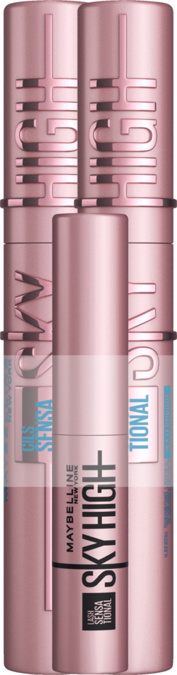 Bild 1 von Maybelline New York Lash Sensational Sky High Mascara Waterproof Doppelpack mit gratis Sky High Mini Mascara