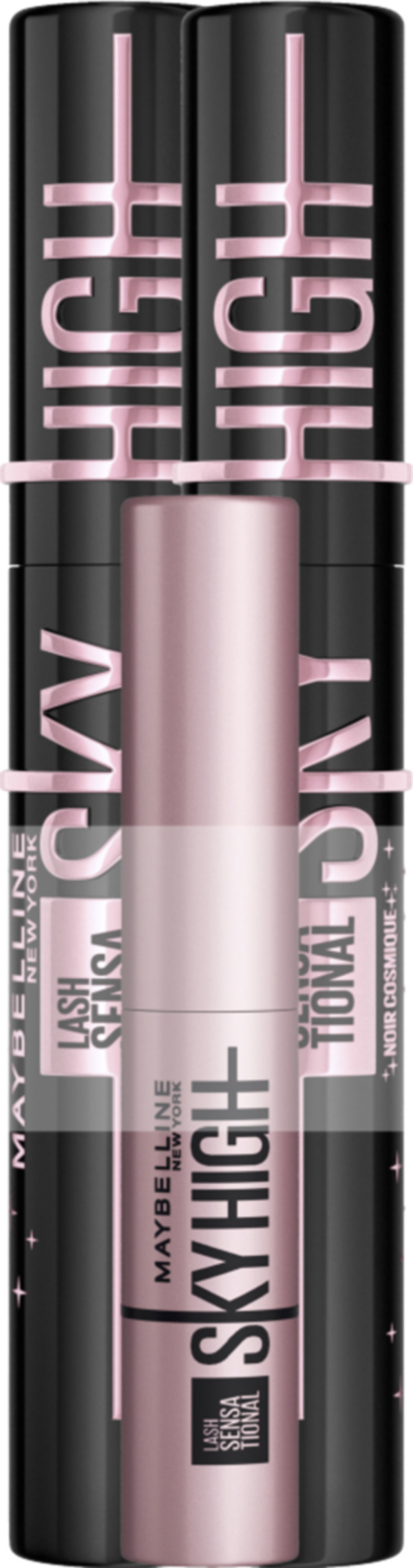 Bild 1 von Maybelline New York Lash Sensational Sky High Cosmic Black Mascara Doppelpack + Sky High Mini Mascara