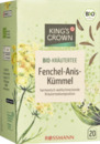 Bild 1 von KING'S CROWN Bio Kräutertee Fenchel-Anis-Kümmel, 40 g