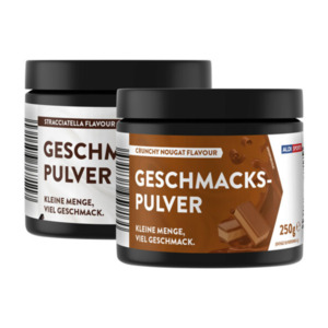 Geschmackspulver, Stracciatella & Crunchy Nougat, 2er Set (2 x 250g = 500g)