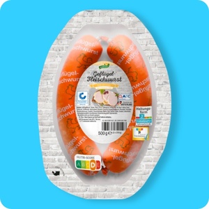 GÜLDENHOF Geflügel-Fleischwurst, Haltungsform 2: Stallhaltung Plus⁵